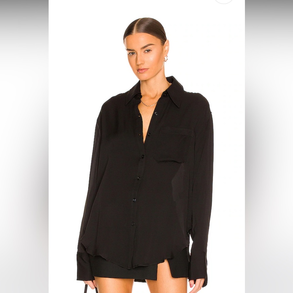 NWOT L'Academie Lenae Shirt in Black
